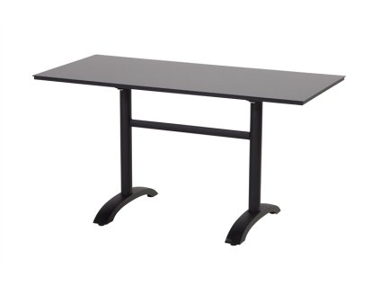 Bistro stůl Sophie s HPL deskou o rozměru 140x67,5 cm sklápěcí, Carbon Black