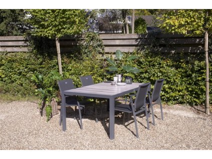Zahradní jídelní souprava Hartman CANTERBURY, xerix, stůl + 4 židle