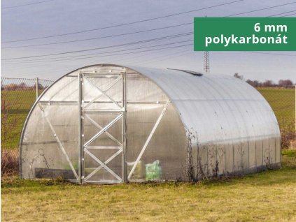 Zahradní skleník Volya LLC TRJOSKA 10 x 3 m, 6 mm + Sada těsnění