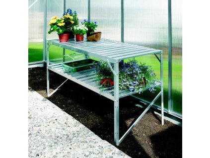 Hlinikový-regal-VITAVIA-120-x-52-cm-dvoupolicový-stribrný-image