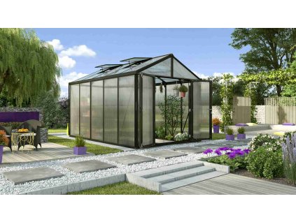 Zahradní skleník Vitavia ZEUS COMFORT 10000, PC 16 mm, černá