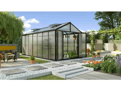 Zahradní skleník Vitavia ZEUS COMFORT 13800, PC 10 mm, černá