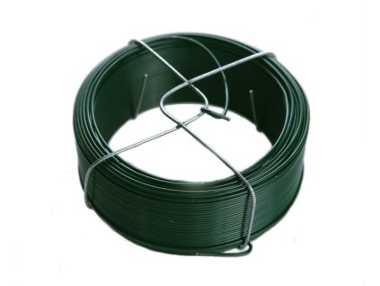 Vázací drát poplastovaný (PVC) ZELENÝ 1,0/1,4 mm, délka 50 m