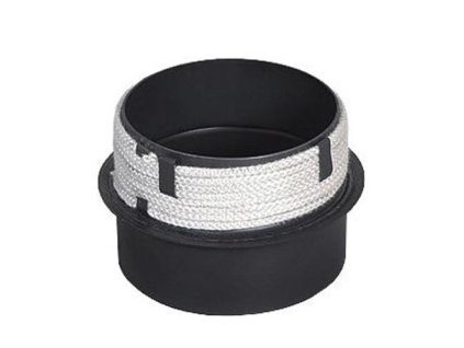 prechod do komina 200/200mm (d.160mm) t.1,5mm s tes. snurou cER