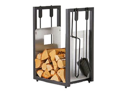 koš krbový s nářadím v.62cm, nerez/ocel sada 4díl.