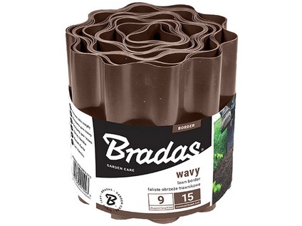 Lem trávníku BRADAS 25 cm x 9 m, hnědá MA715902