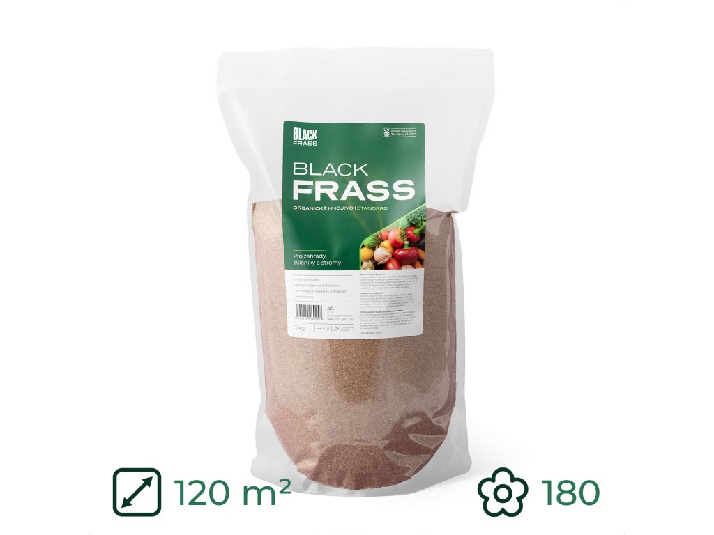 Organické hmyzí hnojivo Black Frass Standard 3000 g