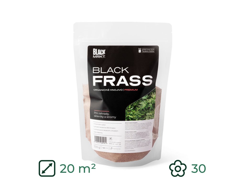 Organické hmyzí hnojivo Black Frass Premium 500 g