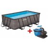 Bazén FLORIDA Premium 2,15 x 4,00 x 1,22 m s pískovou filtrací, ratan