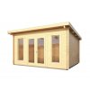 Dřevěný domek KARIBU STAVANGER 3 (82879) natur  + samolepící asfaltový pás 3,0 mm 1x5m