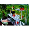 Hliníkový nástavec na regál VITAVIA 120 x 26 cm stříbrný