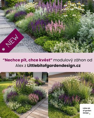 Trocha té zahradní architektury a výsledek spolupráce Zahrada JOHANKA & Alex z Littlebitofgardendesign.cz Trvalkové záhony...