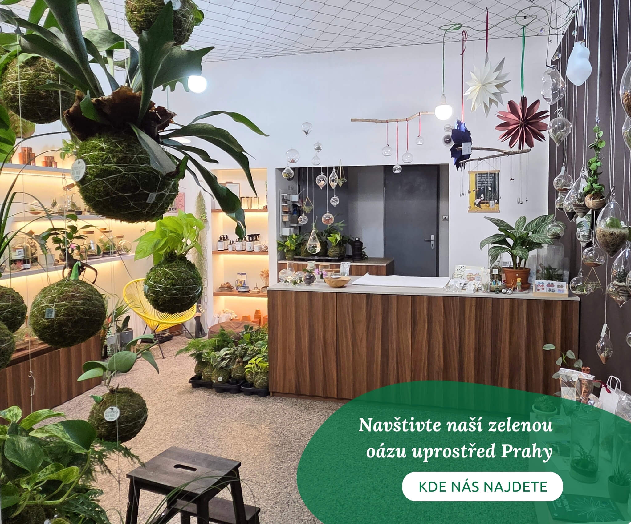 Kamenný obchod Zahrada na niti na Praze 1