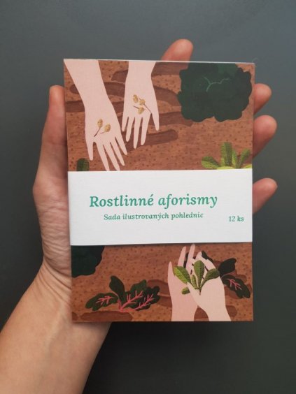 Sada 12 pohlednic s rostlinnými aforismy