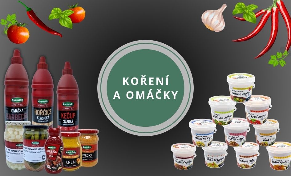 Koření a omáčky