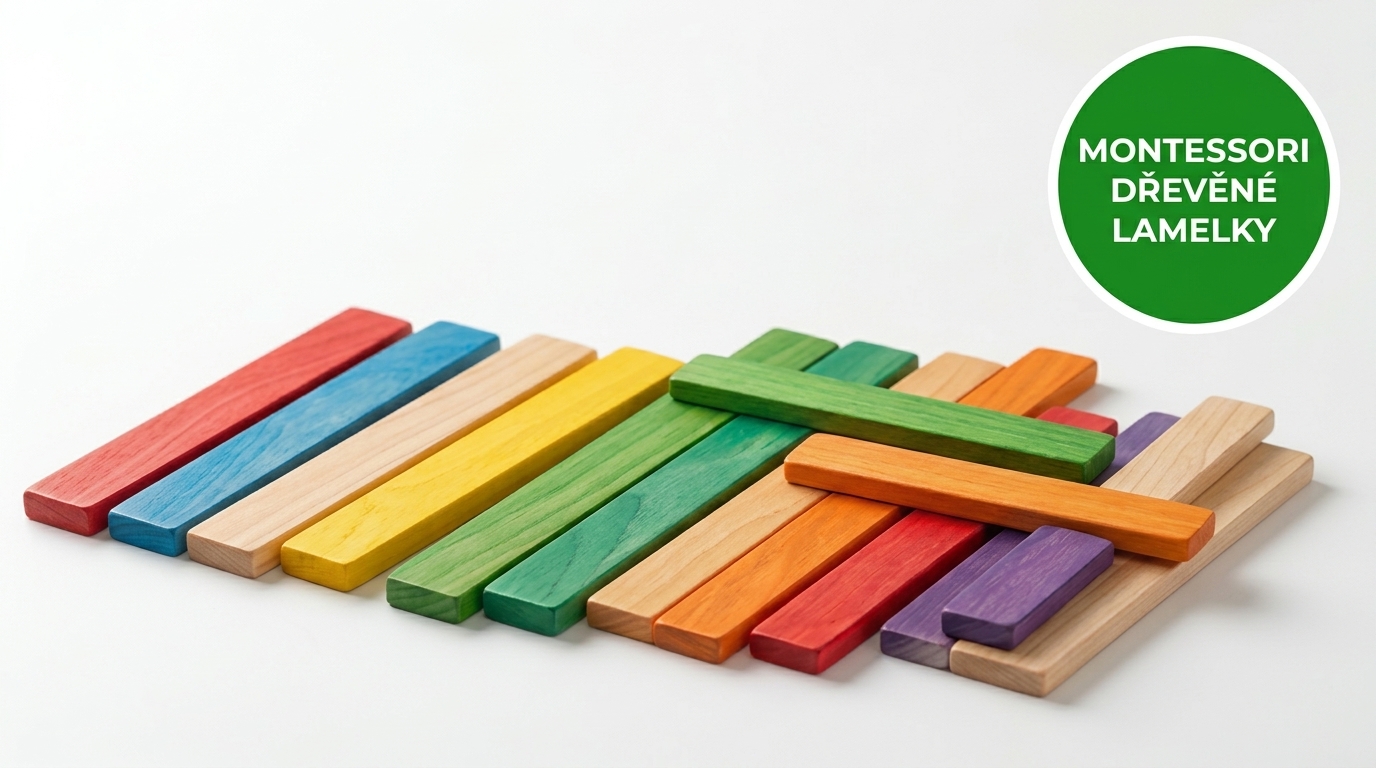 Montessori dřěvěné lamelky