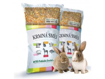Krmná směs pro králíky KKV, obsahuje antikokcidiostatika 25kg