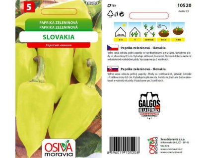 Paprika zeleninová SLOVAKIA  - semena