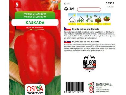 Paprika zeleninová KASKADA   - semena