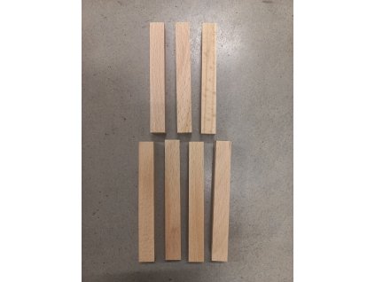 Dřevěný hranol bukový 128x16x16mm 1ks