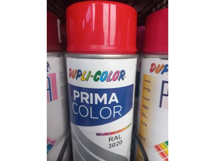 Barva ve spreji PRIMA RAL 3020 dopravní červená 500ml