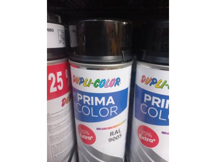 Barva ve spreji PRIMA RAL 9005 černá lesklá 500ml