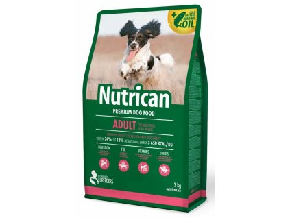 0019884 nutrican dog adult 3 kg