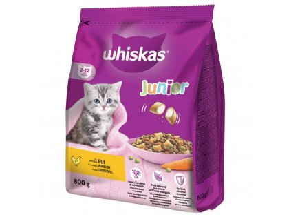 whiskas granule junior kureci 800g 1