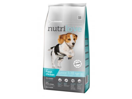 nutrilove dry dog junior sm 8kg