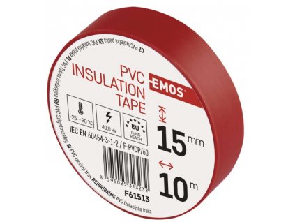 Páska izolační PVC 15 101 červená F61513