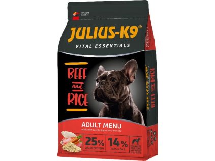 Granule pes JULIUS K-9 Adult High Premium 3kg Hovězí a rýže