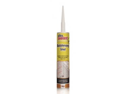 Tmel butylenový šedý 310ml SILCO
