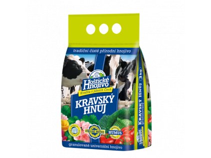 Kravský hnůj Hoštický 3kg - hnojivo