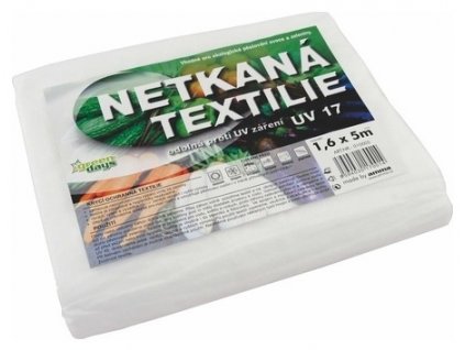 Textilie netkaná bílá 17g/m2 š.1,6x5m