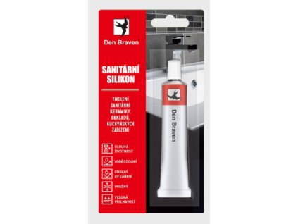 Silikon sanitární 23ml bílý Den Braven