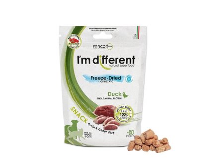 Pamlsek pro psy I´M DIFFERENT SNACK kachna mrazem sušený pamlsek, 40 g