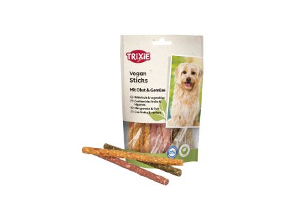 Pamlsek pro psy Vegan Sticks, veganské tyčinky s ovocem a zeleninou, 100 g