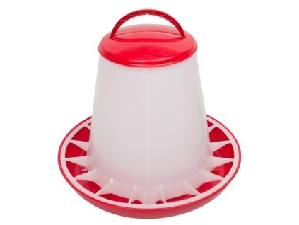 Krmítko kloboukové 3kg s mřížkou s ručkou