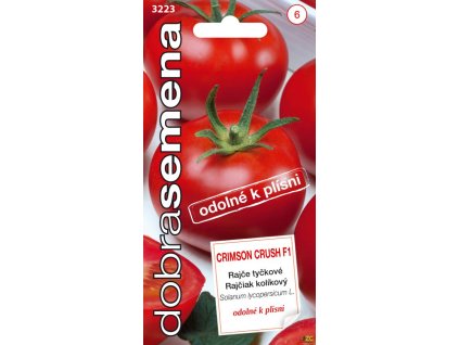 Dobrá semena Rajče tyč. Crimson Crush F1, odolné proti plísni 10s