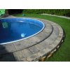 Imitace dřeva Bazénový lem oblý