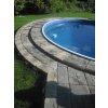 Imitace dřeva Bazénový lem oblý