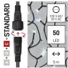 LED spojovací vánoční řetěz, 5 m, venkovní i vnitřní, studená bílá,IP44 D1AC029