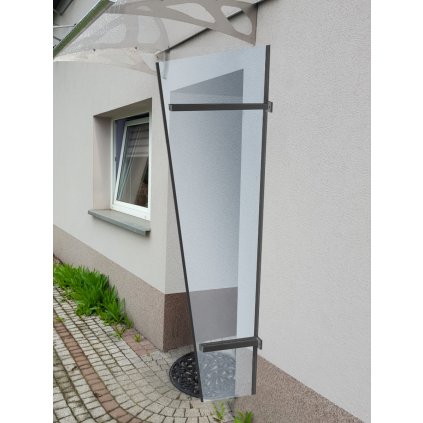 boční stěna LANITPLAST UNI antracit / PLEXI