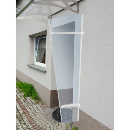 boční stěna LANITPLAST UNI bílá / PLEXI