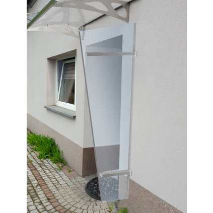 boční stěna LANITPLAST UNI stříbrná / PLEXI