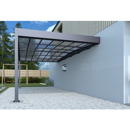 kovový přístřešek / carport TRIGANO JARDIN LIBECCIO WALL