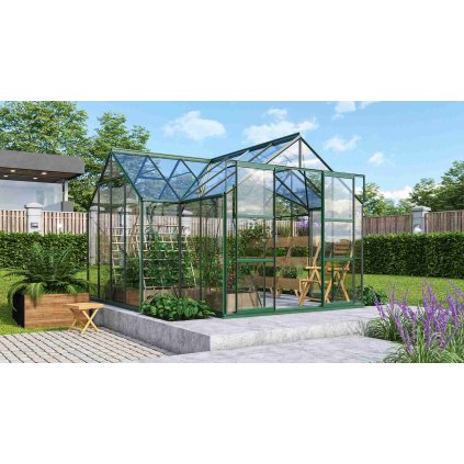 skleník VITAVIA SIRIUS čiré sklo 3 mm zelený