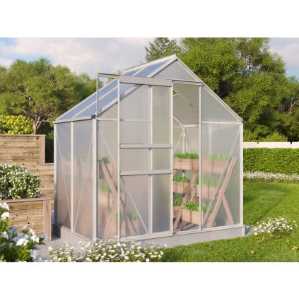 skleník VITAVIA TARGET 2500 PC 4 mm stříbrný