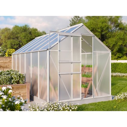 skleník VITAVIA TARGET 7500 PC 4 mm stříbrný
