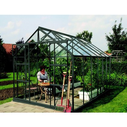skleník VITAVIA URANUS 9900 čiré sklo 3 mm zelený LG1042